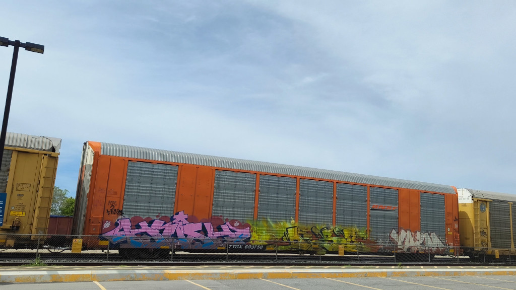 BNSF 27474 (Body) TTGX 693758 (Flat)